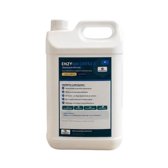 Bidon ENZY-DEGRESE 5 L, dégraissant enzymatique écologique tout usage