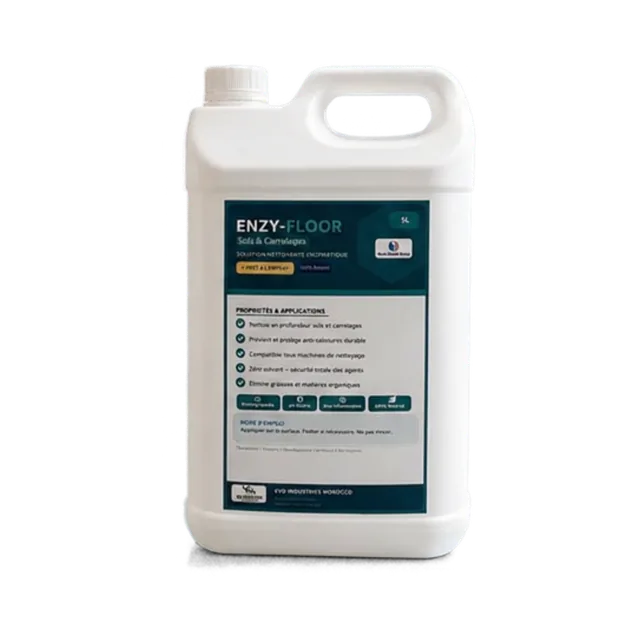 Bidon ENZY-FLOOR 5 L, nettoyant sol enzymatique et écologique pour carrelages