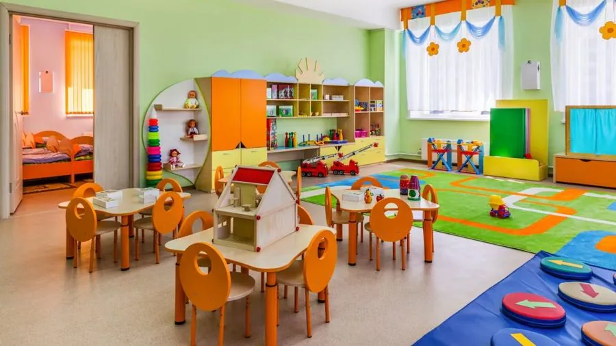 Salle de classe propre, entretien ENZY pour écoles et crèches